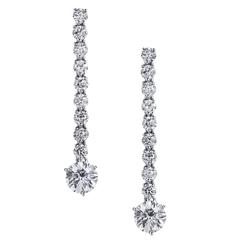 Diamond Gold Drop Earrings 10