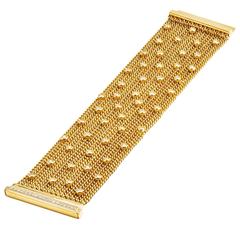 Diamond Gold Multi Strand Bracelet