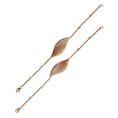 Twin Diamond Gold Leaf Bracelets 9
