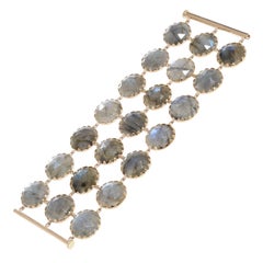 Bracelet en or et labradorite en or 18 carats