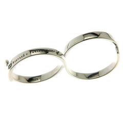 Fabri Infinity Single Loop Adjustable Silver Ring 9