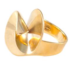Georg Jensen Gold Twist Motif Ring