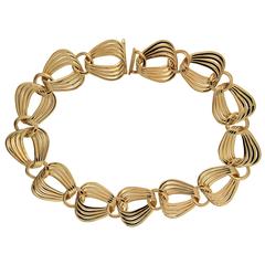 Gold Glamour Link Necklace 11