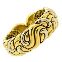 Massive Chopard Casmir Gold Cuff Bracelet