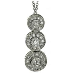 Tiffany & Co. Circlet Diamond Platinum Pendant Necklace 10