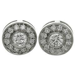 Tiffany & Co. Circlet Diamond Platinum Stud Earrings