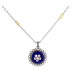 Think of Me Enamel Diamond Pendant 1