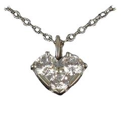 New Diamond Gold Heart Pendant