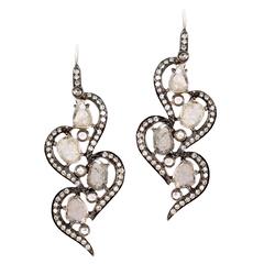 Slice Diamond Gold Earrings