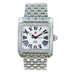 Michele Watch MW2 Lady's Stainless Steel Diamond Bezel Wristwatch 4