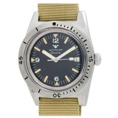Retro Wittnauer Stainless Steel Geneva Diver’s Model Wristwatch 