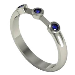 Zoe Stork & Sparkles Sapphire Gold Ring