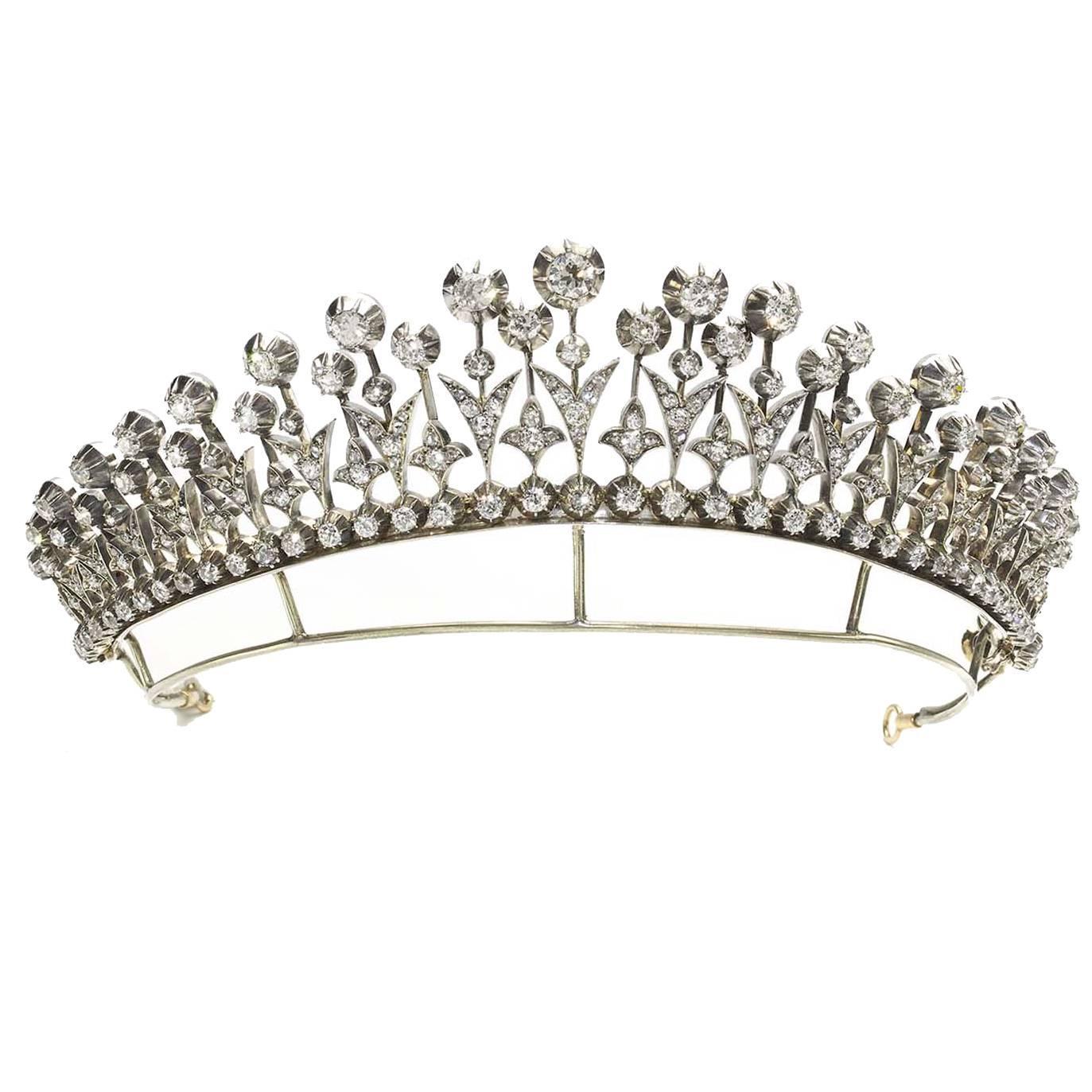 Diamond Tiara Necklace For Sale at 1stdibs