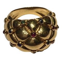 Chaumet Bombay Cushion Tutti Frutti Ring