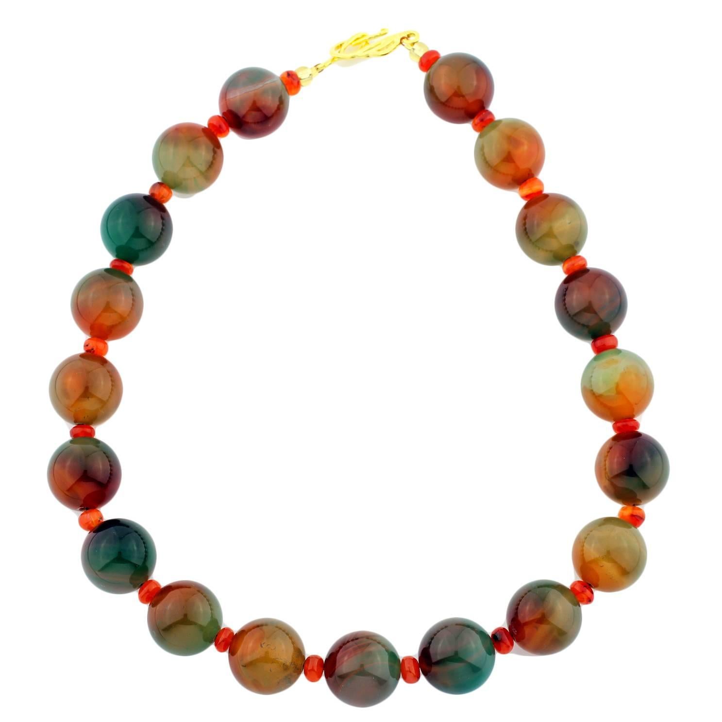 Multi-Color Brilliant JADE Necklace