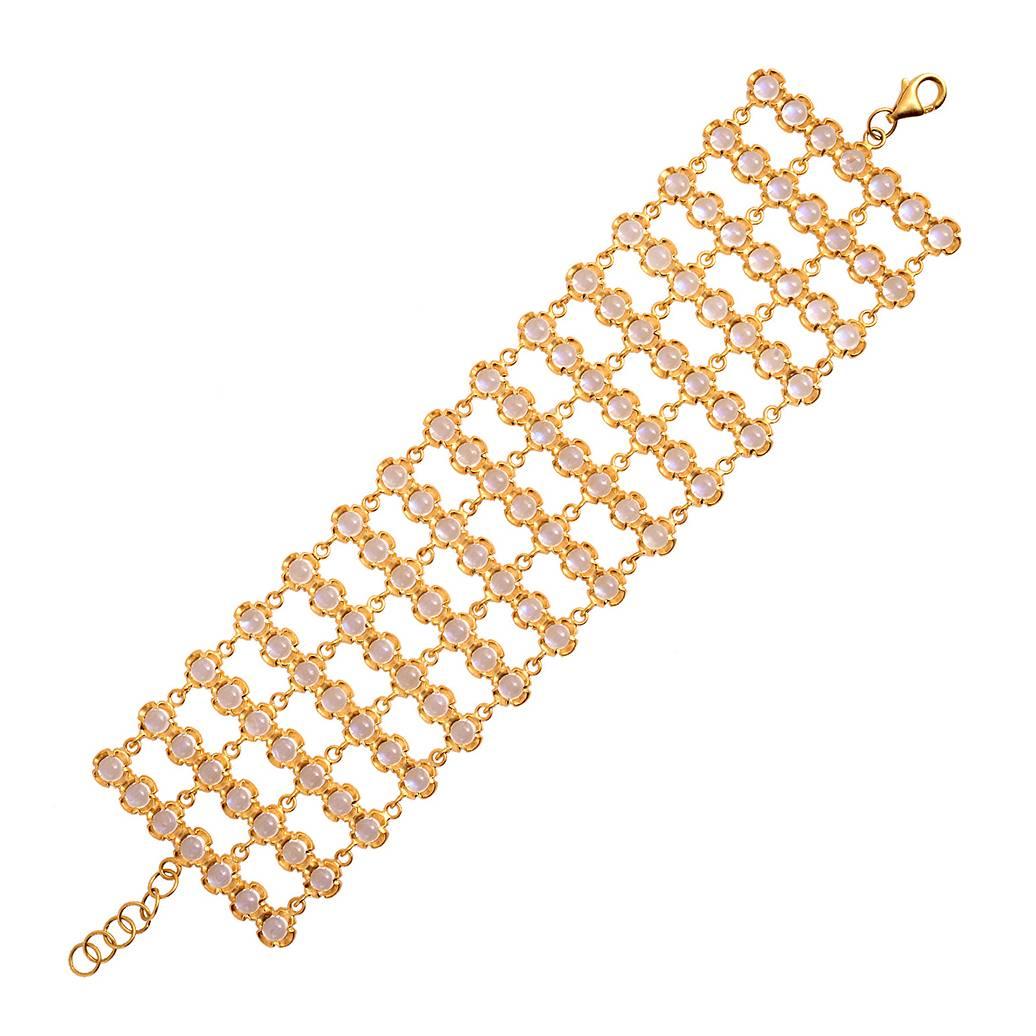 Moonstone Gold Bracelet