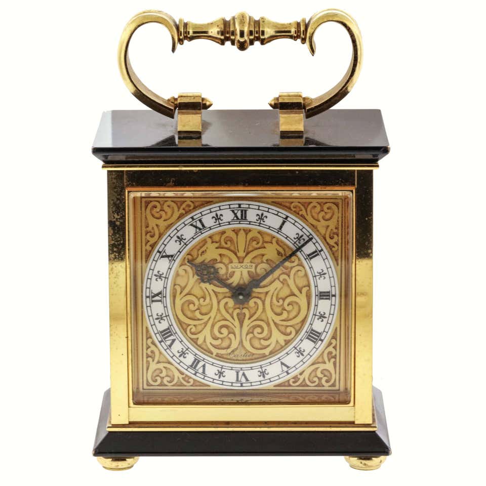 Tiffany and Co Triple Date Calendar Moonphase Carriage Clock For Sale ...