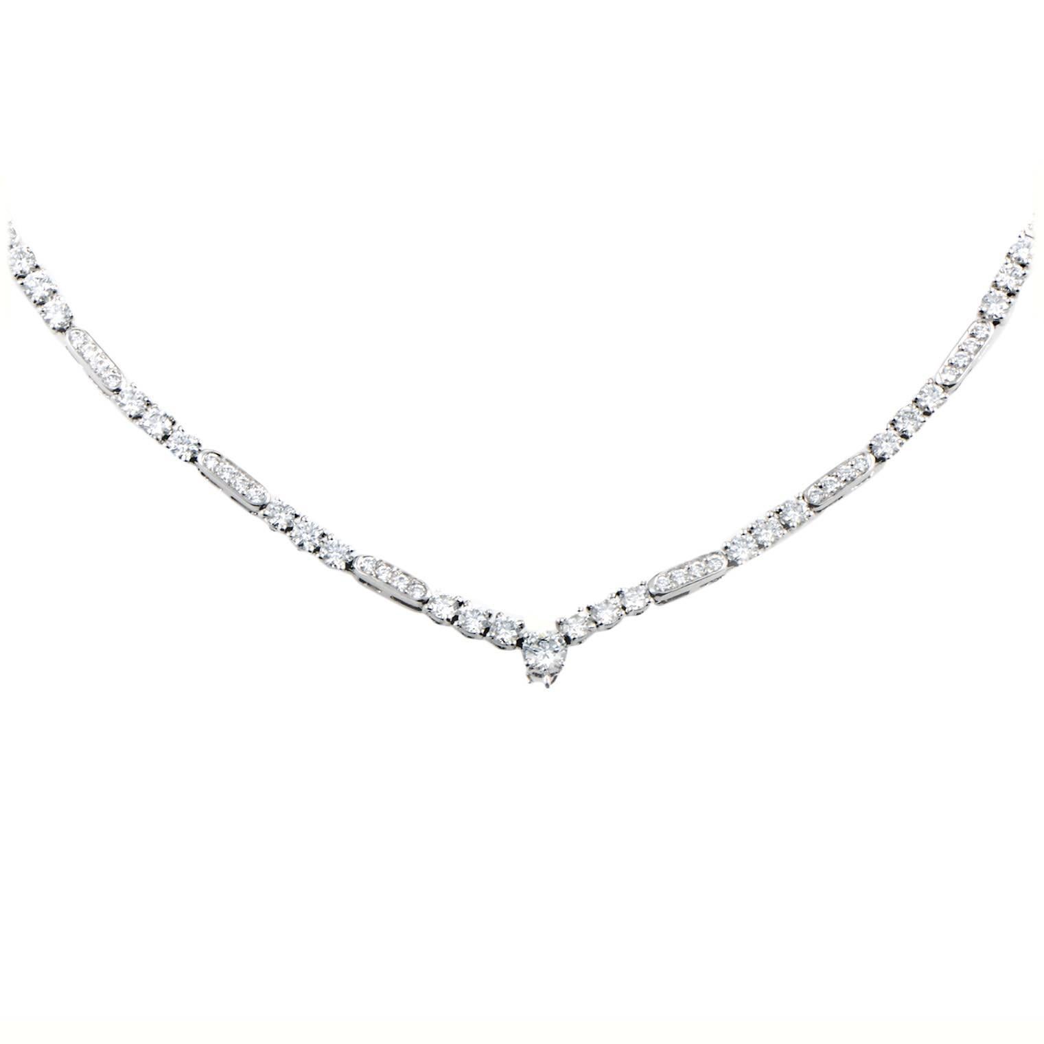 Graff Diamond Platinum Choker Necklace