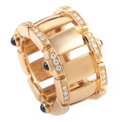 Used Patek Philippe Twenty-4 Sapphire Diamond Gold Band Ring