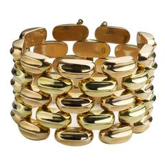 1940s Red and Yellow Gold Link Bracelet 11