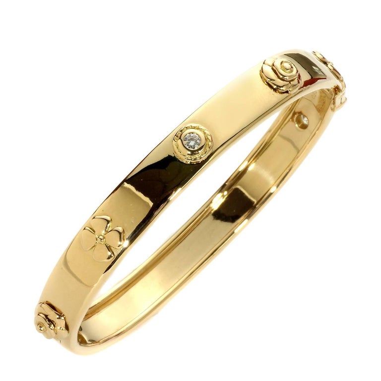 Chanel Camellia Flower Bracelet - Gold, Gold-Tone Metal Link, Bracelets -  CHA92838