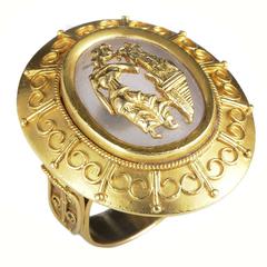Ilias Lalaounis Gold Shield Ring