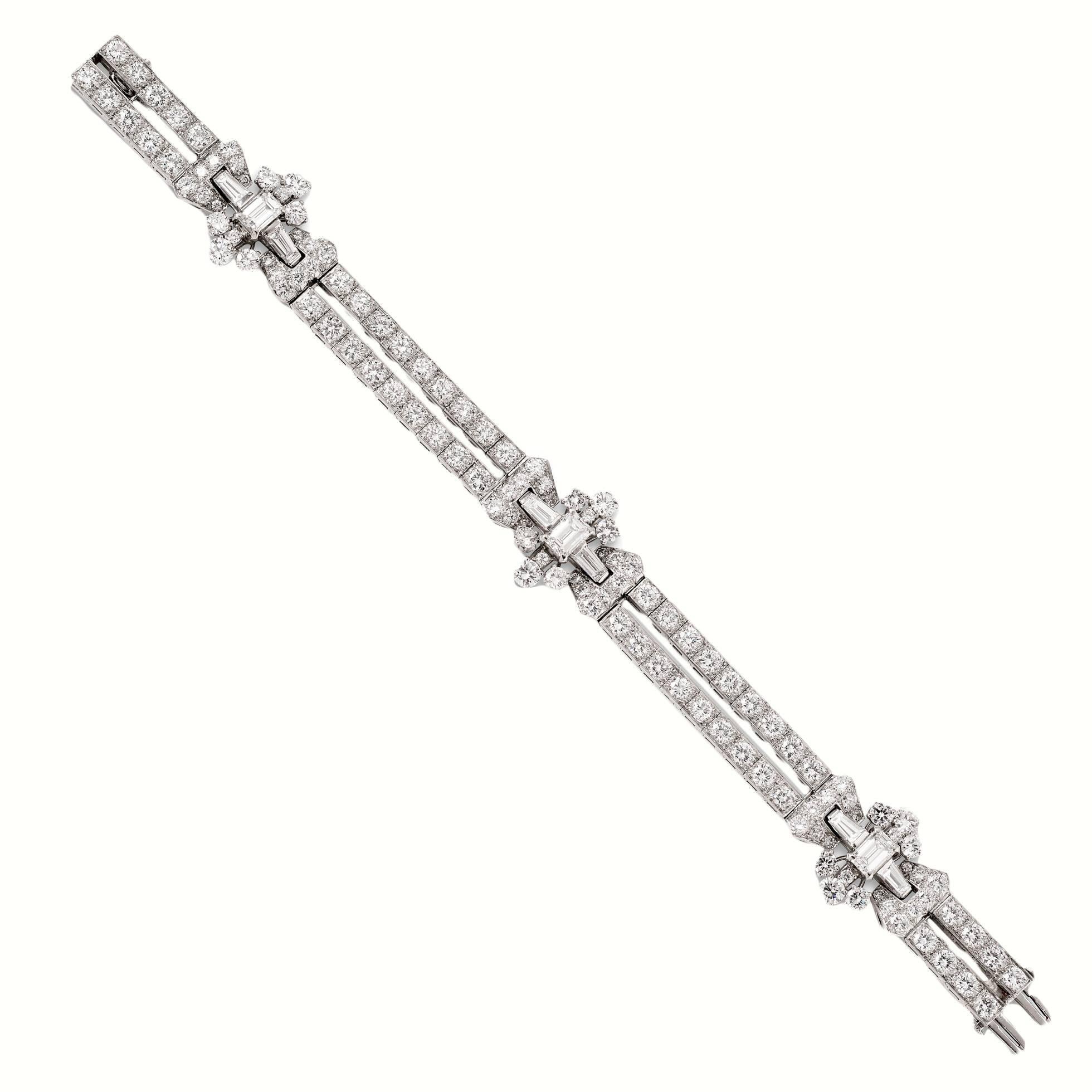 1951 Oscar Heyman Diamond Platinum Bracelet
