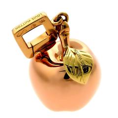 Louis Vuitton Three Color Gold Apple Charm Pendant at 1stDibs