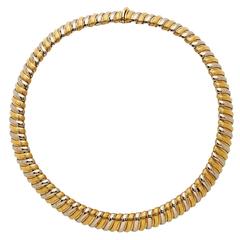 1990s Bulgari Two Color Gold Necklace