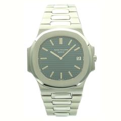 Vintage Patek Philippe Stainless Steel Jumbo Nautilus Wristwatch Ref  3700