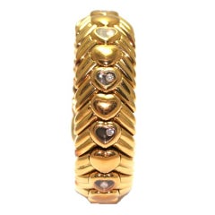 Chopard Happy Diamonds Diamond Gold Semi-Rigid Bracelet