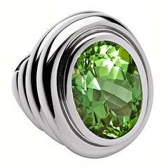 Colleen B. Rosenblat Bague en or et tourmaline verte