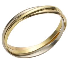 Cartier Three Color Gold "Trinity" Bangle Bracelet