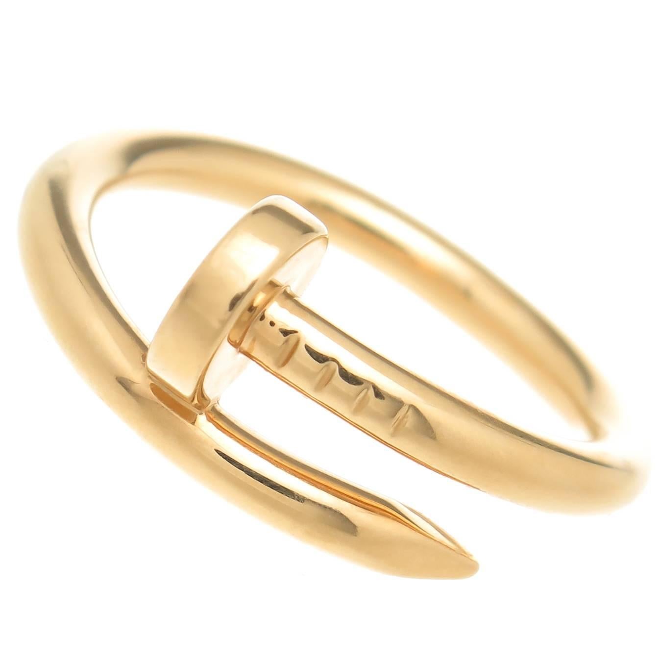 Gold nail Ring