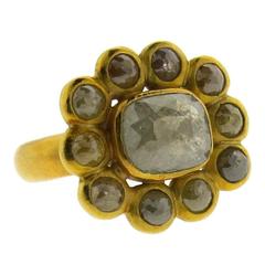 Faye Kim Milky Diamond Gold Ring