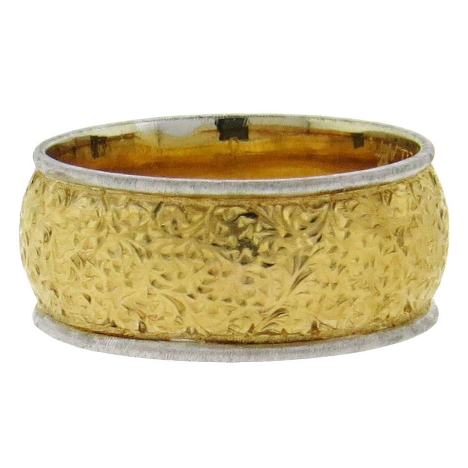 Buccellati Gold Wide Band Ring
