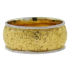 Buccellati Gold Wide Band Ring 10