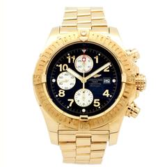 Breitling Yellow Gold Super Avenger Ltd Ed Automatic Wristwatch Ref K13370 