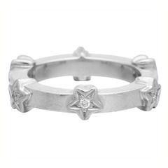 Chanel Diamond Gold Star Band Ring