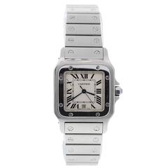 Cartier Lady's Stainless Steel Santos Galbee Quartz Wristwatch