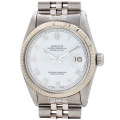 Rolex Stainless Steel Datejust Wristwatch Ref 16014 1980
