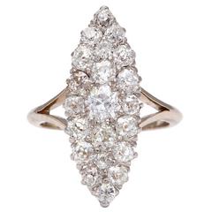 Brilliant Antique Edwardian Diamond Gold Ring 6