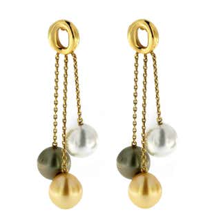 Diamond, Pearl and Antique Dangle Earrings - 8,244 For Sale at 1stdibs ...