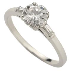 .81 Carat Single Stone Diamond Platinum Ring 2