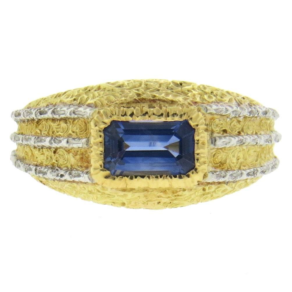 Mario Buccellati Sapphire Gold Ring