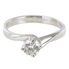 New 0.55 Carat Diamond Gold Solitaire Ring 6