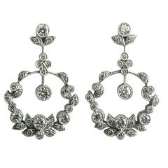 Dalben Diamond Gold Pendant Earrings 2