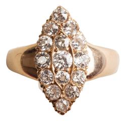 Marquise Diamond Gold Ring 4