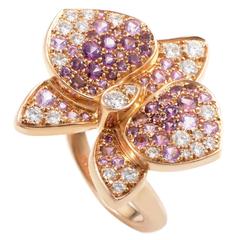 Cartier Caresse d'Orchidées Par Cartier Gemstone Diamond Gold Ring