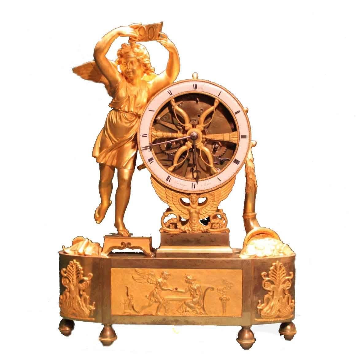 1795 1st Period Empire Pendule "La Fortune" For Sale